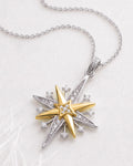 Kit Heath Céleste North Starburst Golden Two-Tone Grande Slider Necklace