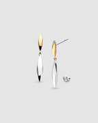 Kit Heath Glint Golden Two-Tone Drop Earrings