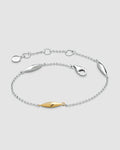 Kit Heath Glint Golden Two-Tone Station Bracelet