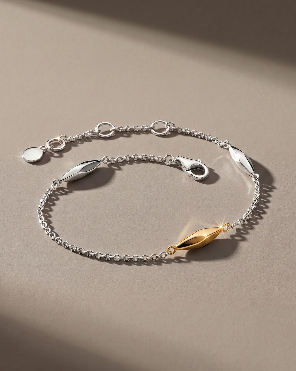 Kit Heath Glint Golden Two-Tone Station Bracelet