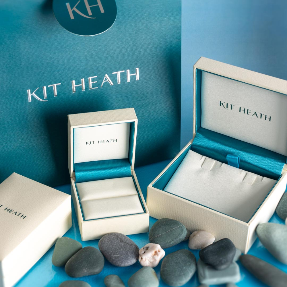 Kit Heath - Coast Pebble Glisten Pavé Stud Earrings