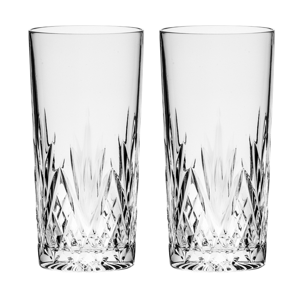 ROYAL SCOT - London 2 Tall crystal Tumblers