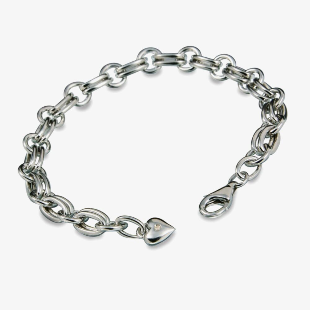 Hot Diamonds - Statement Silver Charm Bracelet