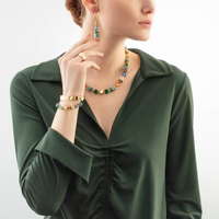 Coeur de Lion GeoCUBE® Precious Statement necklace gold-spring