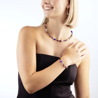 Coeur de Lion GeoCUBE® Iconic necklace Blue Moon