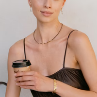 Coeur de Lion Necklace golden Whisper brown-olive
