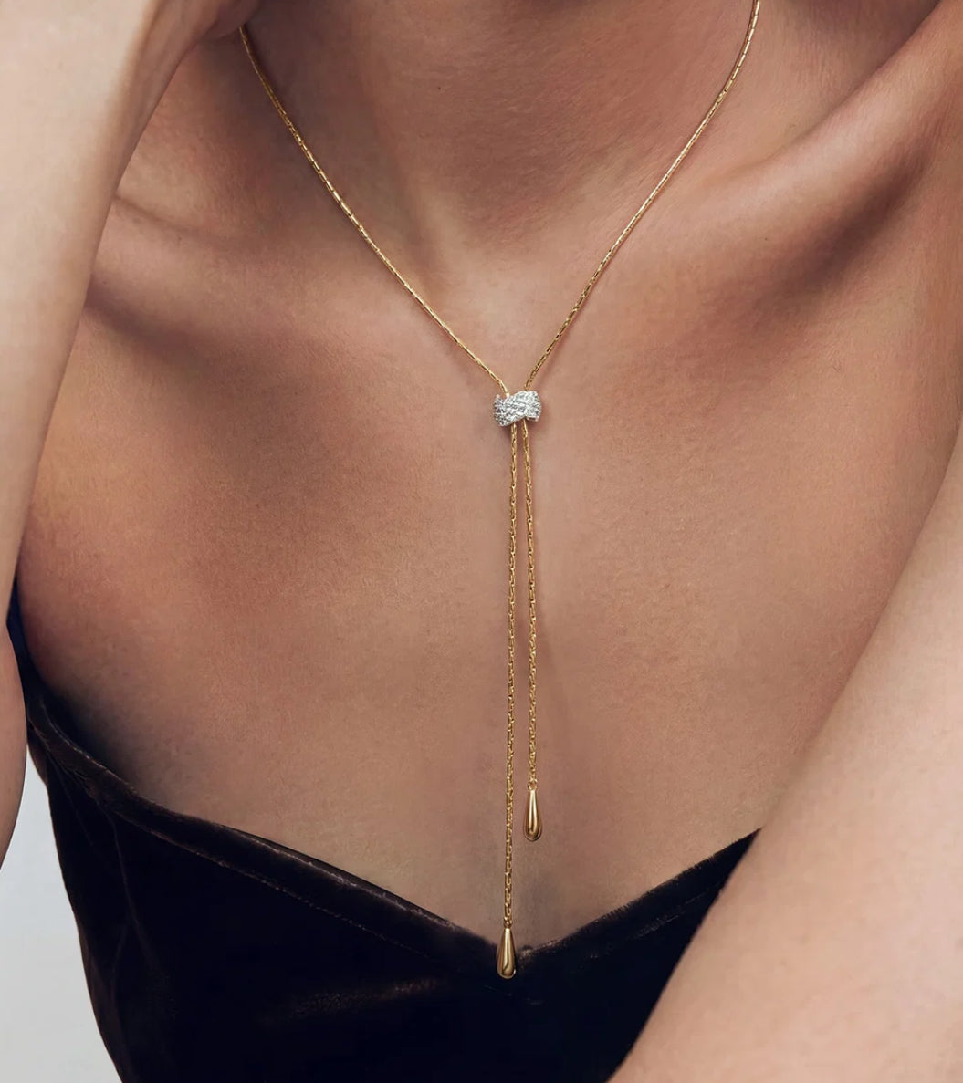 Ania Haie N079-05G Gold Teardrop Slider Necklace