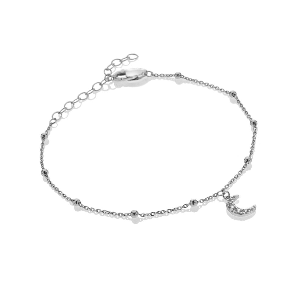 Hot Diamonds Silver Whisper "Love You" 925 Sterling Silver Bracelet